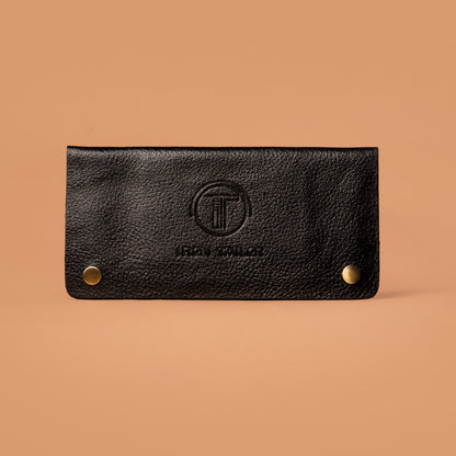 Genuine Leather Ladies Cash Wallet in Black – Wallets For Women | Iron Tailor