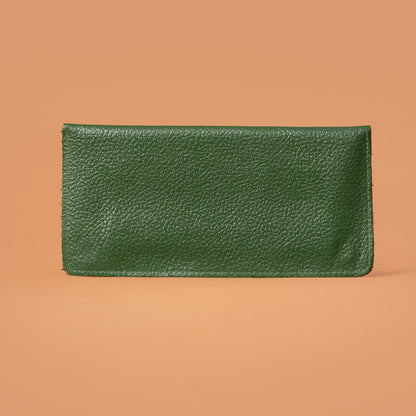 Genuine Leather Ladies Cash Wallet in Green – Wallets For Women | Iron Tailor