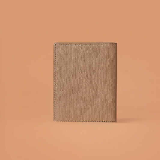 Slim Fold Card Case in Timeless Beige - Leather Card Holder | Iron Tailor