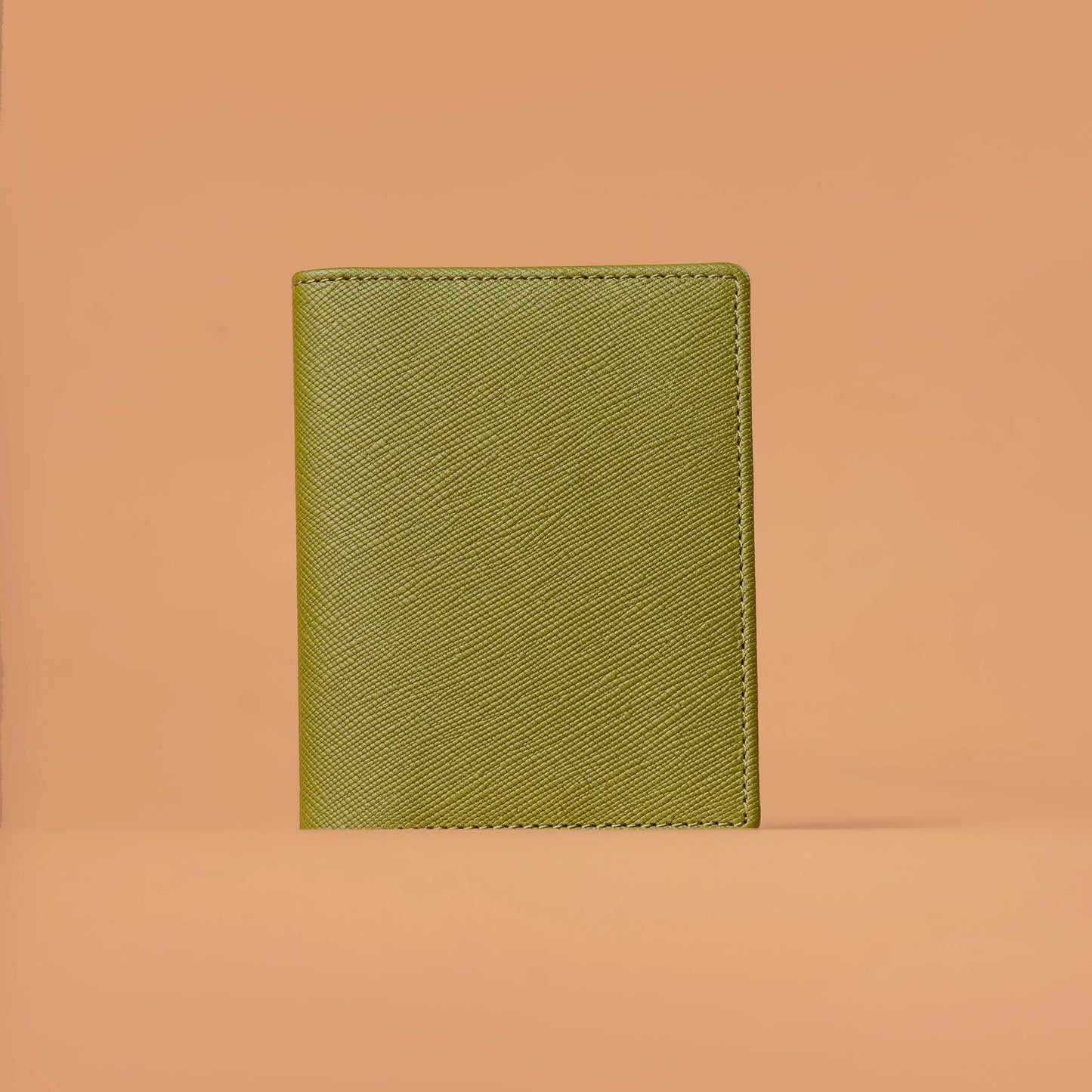 Slim Fold Card Case in Green Leather Card Holder| Iron Tailor