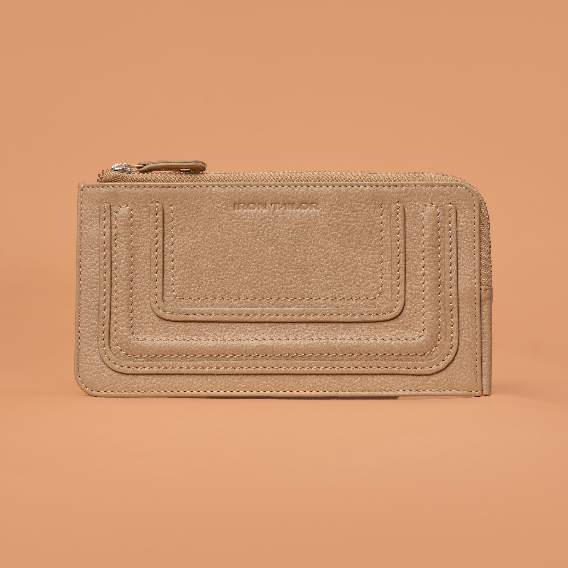 Beige Arc Wallet – Wallets For Women | Iron Tailor
