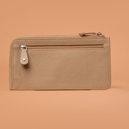 Beige Arc Wallet – Wallets For Women | Iron Tailor