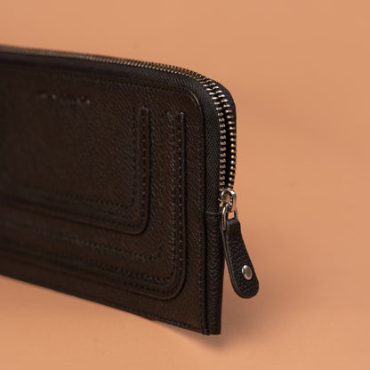 Black Arc Wallet – Leather Wallets For Women | Iron Tailor