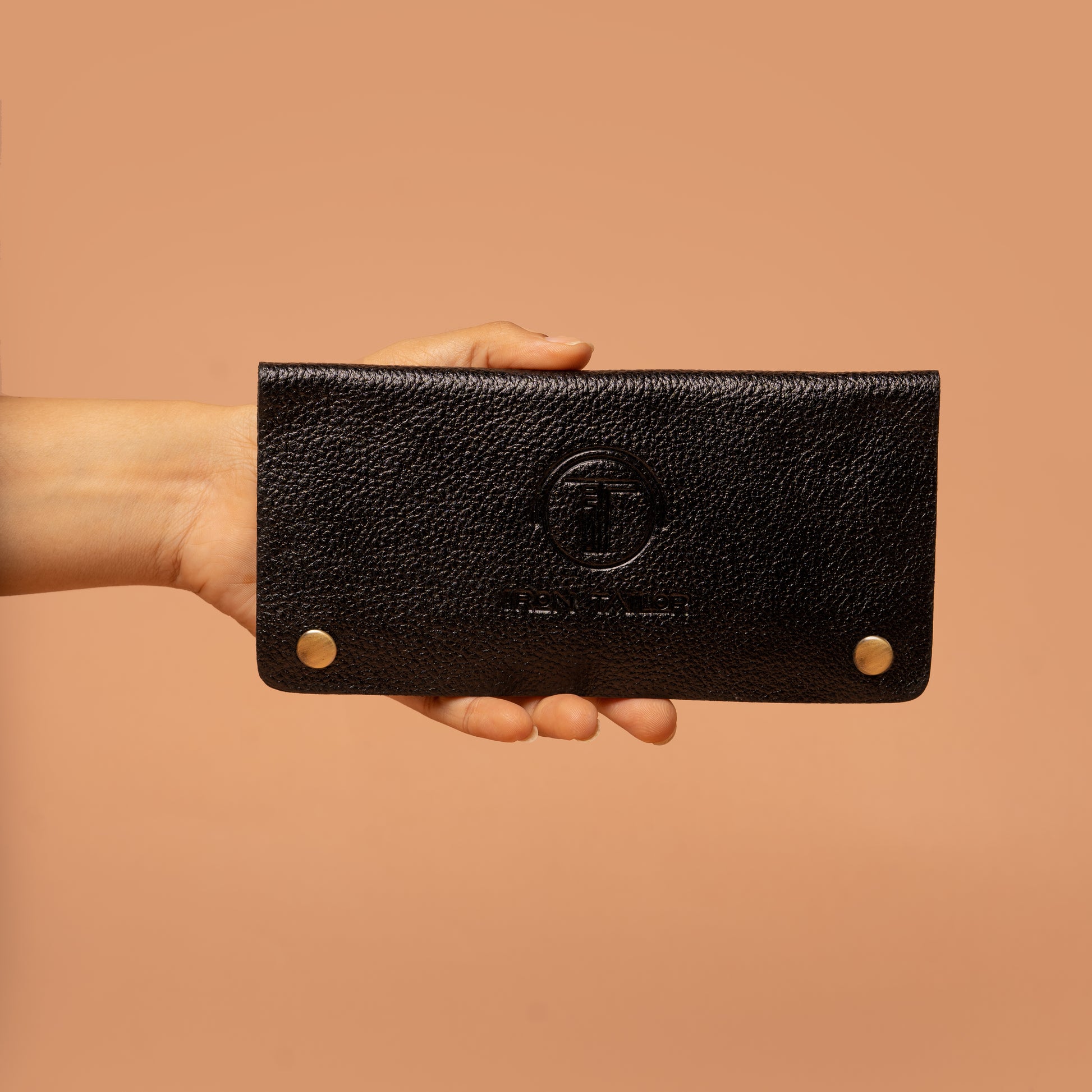 Genuine Leather Ladies Cash Wallet in Black – Wallets For Women | Iron Tailor