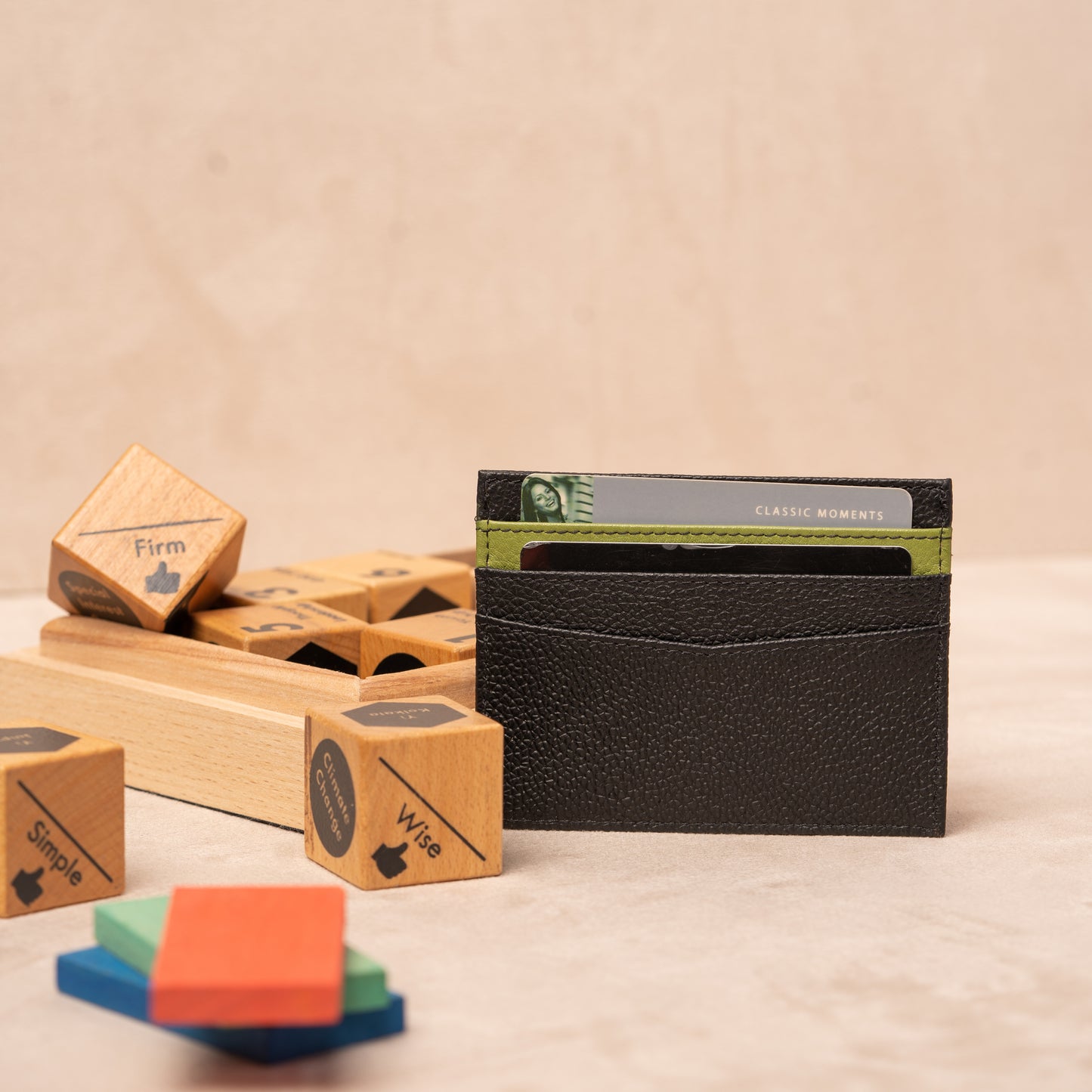 Black Leather Card Case for Everyday Carry | Iron Tailor