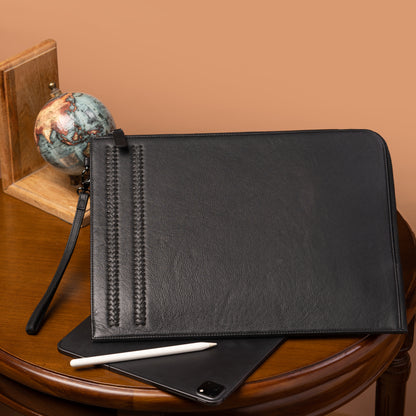 Braided Laptop Sleeve – Black Laptop Cover | Iron Tailor