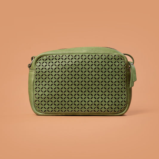Adore Vixen Sling Bag in Green – Leather Sling Bags For Ladies | Iron Tailor