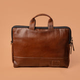 MacBook Bag Brown – Macbook Leather Bag | Iron Tailor