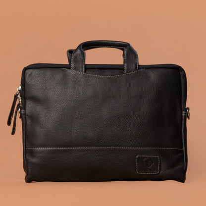 Black MacBook Bag – Macbook Leather Bag | Iron Tailor