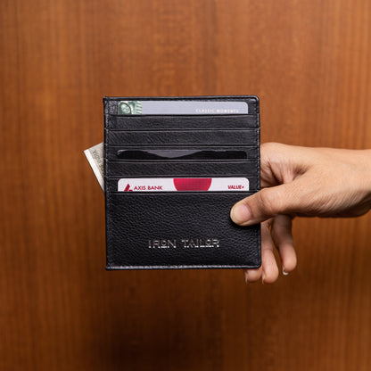 Slim Card Holder – Leather Card Holder For Men | Iron Tailor