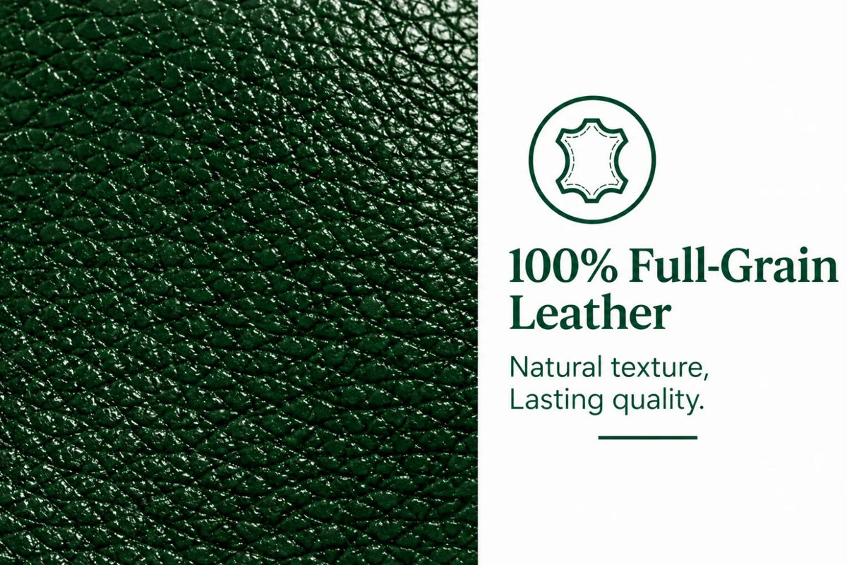 100% Full-Grain Leather